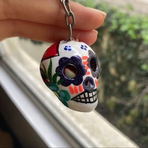 100% NEW & Handmade Colorful Skull Keychain